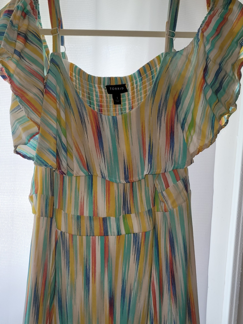 Torrid Multicolor Stripe Maxi Dress